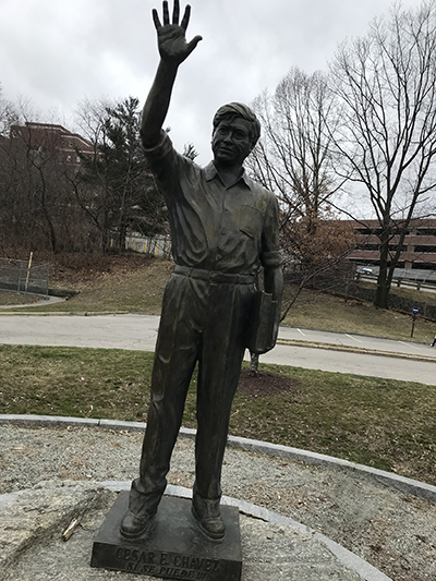 Chavez Statue Davis Park