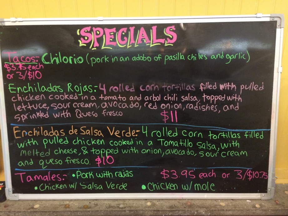 Taco Trio Menu