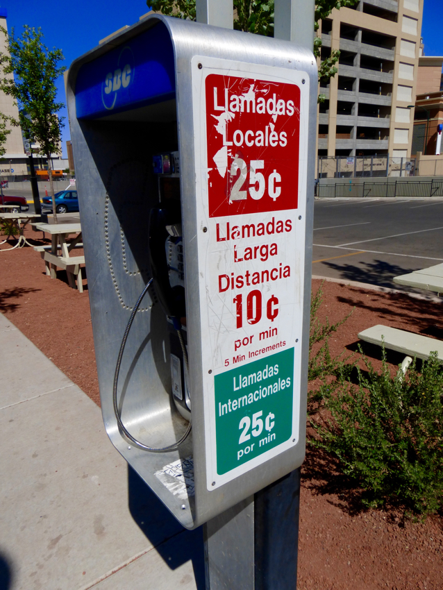 For a mere 10 cents, you can talk for 5 minutes to your loved one in Mexico