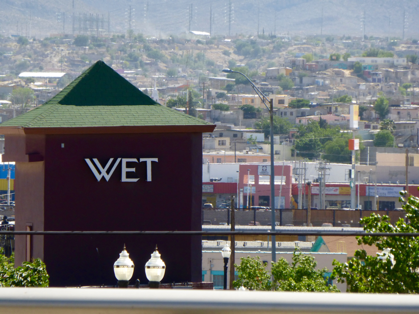 An ironic acronym message on the side of this building